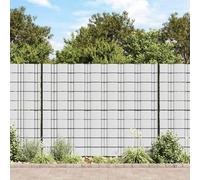 Vidaxl Écrans D'intimité De Jardin 4 Pcs Pvc 35x0,19 M Gris Foncé Mat Gris