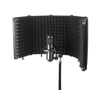 Écran d'Isolation pour phone | Portable 5 Faces Mousse - Protection Acoustique pour Narration et Enregistrement | pour enregistrement podcast, streaming en direct et visioconférence
