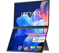 Écran double écran supérieur et inférieur portable 1080P de 15,6 pouces