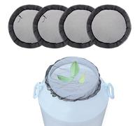 Écran du Baril de Pluie 4pcs 14 Pouces et 37 Pouces Polyester Barreau de Pluie Couvrette la Collection d'eau Prévenir Les Feuilles et Les débris Accessoires