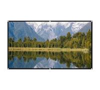 Écran du projecteur | HD Video Canvas | Rideau de projection 4K anti-plis contre la lumière | Écran portable portable de 60 à 130 pouces avec crochets pour le cinéma de la maison en plein air