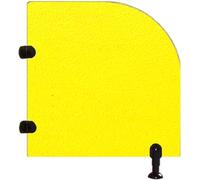 Écran D'urinoir, Cloison De Toilette, Cloison D'urinoir pour Enfants, Cloison D'intimité, Cloison D'urinoir pour écoles, Jardins d'enfants, Centres Commerciaux, Yellow, 50X90cm