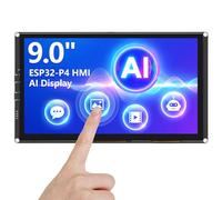 Écran ELECROW ESP32 1024x600, 9 Pouces HMI ESP32-P4 IPS Tactile, Prise en Charge de l'Interaction Vocale IA, Processeur Double Cœur ESP32-P4 jusqu'à 400 MHz, Compatible avec Arduino, ESP-IDF, LVGL