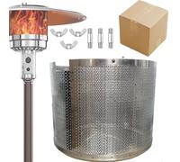 Écran émetteur de chauffage de terrasse, brûleur principal, housse de protection pour chauffage de terrasse, pièces de rechange 304 ne rouille pas, double filet en acier de 26,4 cm de diamètre,