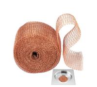 Écran en cuivre, maille en fil de cuivre, maille en cuivre de barrière, filet dense à double couche | Filet anti-souris multifonction pour clôture d'escargot, bloqueur de trous pour jardin domestique