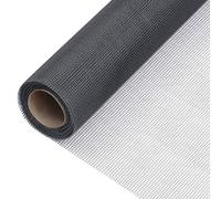 Écran en treillis fibre de verre gris 100 x 2000 cm résistant à la rouille pour moustiquaires, clôture jardin, panneaux treillis extérieur et protection volaille