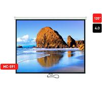 Ecran enroulable Home Cinema 240x180cm 4:3 Rollo Beamer Ecran LCD DLP LED 3D FullHD
