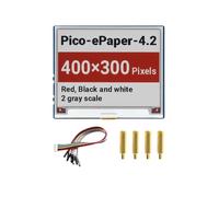 Écran EPaper 4,2 Pouces pour Raspberry Pi , Encre Électronique Rouge/Blanche/Noire, 400 X 300 Pixels, Interface de Communication SPI