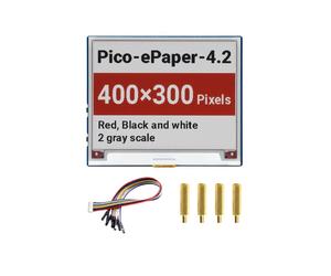 Écran EPaper 4,2 Pouces pour Raspberry Pi , Encre Électronique Rouge/Blanche/Noire, 400 X 300 Pixels, Interface de Communication SPI