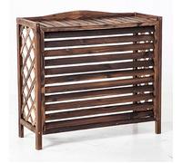 Écran Extérieur Clôture Fenêtre Climatiseur Garde-corps Filet En Bois Massif Séparateur D'espace Poubelle Coquille Caché Climatiseur Support Fleur Support (Size : 100x43x94cm)