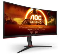 Écran Gaming - AOC - CU34G2XPD - 34"" WQHD - 180Hz - 1ms - Freesync Premium