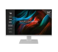 Mars Gaming MV-24, Moniteur 24" IPS FHD 120Hz, HDR10 1ms, FreeSync et G-Sync, Écran PC Enceintes Intégrés, Inclinaison 25°, Low Blue Light et Flicker Free, HDMI + DisplayPort + Jack 3.5mm, Blanc