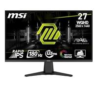 MSI MAG 275QF Écran Gaming 27" WQHD - Dalle Rapid IPS 2560 x 1440, 180 Hz / 0,5 ms (GtG, Min.), Gamme de Couleurs sRGB 101%, AMD FreeSync, HDR Ready - DisplayPort 1.4, HDMI 2.0b (WQHD 144Hz)