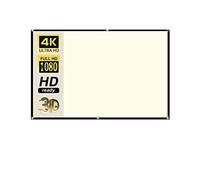 Écran Home Cinéma Écran de projection grille blanche Anti-lumière 16:9 écran Projection 72 100 120 130 pouces Portable tissu réfléchissant crochet en métal(100 inch)