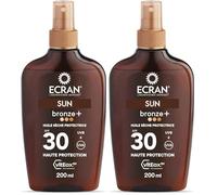 ECRAN® - Huile Sèche Protectrice Bronzage - Haute Protection - Technologie vitEox80 - Vitamine E - Protection UVA, UVB, Lumière Bleue, Coups de Soleil - Protection Solaire SPF 30 - Bronzage naturel