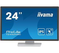 Ecran IIYAMA 23,8 Blanc Tactile PCAP conceptions en Verre sans Cadre IPS 10points 1920x1080 14ms 360cd/m² 1xDisplayport 1xHDMI 2xUSB HUB 3.2 HPs 2 x 1W