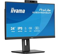 iiyama 24" IPS-panel 1920x1080 Windows Hello Webcam 5MP Autofocus Support de hauteur réglable 15cm 4ms 250cd/m2 Haut-parleurs HDMI DP