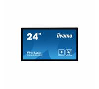 Ecran IIYAMA 24 Tactile PCAP conceptions en verre sans cadre IPS 10points 1920x1080 5ms 400 cd/m2 1xDisplayport 1xHDMI HPs 2x1W 2xUSB / T2455MSC-B1