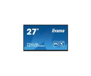 Ecran IIYAMA 27 Tactile PCAP conceptions en verre sans cadre IPS 10points 1920x1080 5ms 400 cd/m2 1xDisplayport 2xUSB HUB (3.2) HPs 2 x 1W RevÃªt anti-empreinte