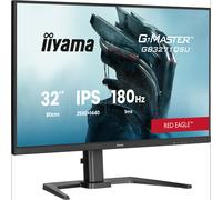 iiyama G-Master Red Eagle GB3271QSU-B2, WQHD@180Hz FreeSync Premium (Adaptive Sync), réglable en Hauteur, 400cd, Haut-parleurs, DP/HDMI/USB HUB 2X (3.0.2) 2xUSB-C 7.5W, 1ms, Black Tuner