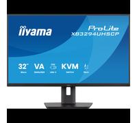 iiyama Écran ProLite XB3294UHSCP-B1 31,5" 4K 60 Hz VA USB-C 95W KVM Haut-parleurs Noir mat