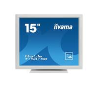 Ecran iiyama ProLite T1531SR-W3 blanc, écran tactile, DVI-D, son 38,1 cm (15 Zoll) 1024 x 768 pixels 8 ms (GTG)