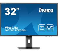 Ecran iiyama Prolite XB3270QSU-B1, 31,5", IPS, 2560x1440@100Hz, 3ms, 250cd, 1200:1, Haut-parleurs, HDMI/DP/USB (3x3.2), réglable en Hauteur + Pivot, VESA 100x100, i-Style Colour