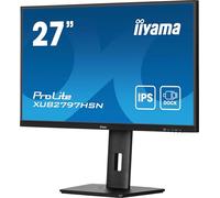 Ecran iiyama Prolite XUB2797HSN-B2 IPS, 1920x1080, USB-C Dock (65W PD, LAN, DP-Out, USB 3x3.2+1xC(7,5W)) 15cm Height Adj. Stand, 1ms, 300cd/m², Speakers, USB-C, HDMI, DisplayPort