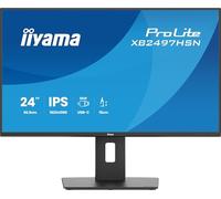 Ecran iiyama XB2497HSN-B1, 23,8" Slim, IPS, 1920x1080 @100Hz, 1ms. 350cd, HDMI, DP,USB-C, USB-C Dock, USB HUB (2x3.0; 2xC 7,5W), RJ45, Haut-parleurs,Pied réglable, TCO, i-Style Colour, Garantie 5