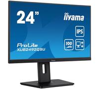 ECRAN IIYAMA XUB2492QSU 23,8 Prolite, IPS, 2560 x 1440 @100Hz, 0.5ms, 300cd, Haut-parleurs, HDMI/DP/USB-C/USB HUB (3x3.2), VESA, i-Style Colour, réglable en Hauteur + Pivot