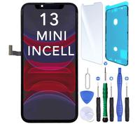 Ecran INCELL Remplacement pour iPhone 13 Mini +Joint d'ecran, verre trempé +Kit