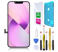 CINQ TEQ Ecran incell Remplacement pour iPhone 13 Pro + Joint d'ecran, Verre trempe + Kit