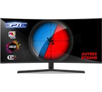Ecran incurvé 34" Spirit of Gamer Epic WQHD 165Hz (Noir)