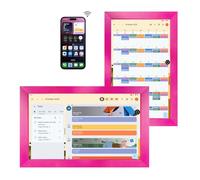 Écran intelligent 10.1 Changement | Cadre photo miroir magique, calendrier Google, HomeHub et Assistant, Smart TV, cadeau pour fille, miroir musical, remplace le miroir traditionnel