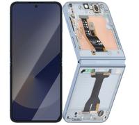 Écran Intérieur AMOLED Complet pour Galaxy Z Flip 6 Service Pack Bleu