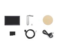 Écran IPS 7 Pouces Cadre USB Écran Secondaire Écran avec Atmosphère RGB 800X480 avec Fonction d'acquisition du son Noir Facile à utiliser