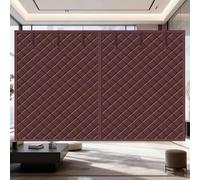 Écran Isolant pour Porte de Garage, Kit Magnétique Coupe-Vent et Anti-Froid en Oxford Imperméable, Couverture de Porte Isolant Coton pour L'Hiver, Facile À Installer(Coffee,W300xH290CM)