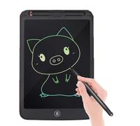 Ecran Lcd Couleur A5 12 Pouces Tableau D'ecriture Dessin Etanche Serrure Cle Une Cle Gomme Jouet Cadeau, Noir
