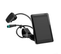 Écran LCD couleur E-For Bike Display pour KT Controller Kit - 24V 36V 48V Interface étanche 5 broches - Boîtier ABS pour guidon de 22,2 mm - Noir