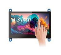 Écran LCD de 4,3 Pouces, Écran Tactile Capacitif 800x480 pour Raspberry Pi 5 4B 3B 3B 2B B+ B 3 pour ZERO W pour ZERO