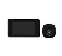Écran LCD de 4,5 pouces Sonnette numérique 2MP 145° Vision PIR œil de porte Judas électronique Viseur de la caméra de la porte Noir