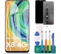 Écran LCD de rechange pour Huawei Honor X8 4G TFY-LX1, TFY-LX2, TFY-LX3 - Kit d'assemblage sans cadre (noir, pas pour 5G)