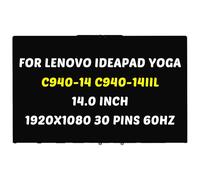Écran LCD de rechange pour Lenovo Ideapad Yoga C940-14 C940-14IIL Type 81Q9 5D10S39595 1920 x 1080 15,6" 30 broches 60 Hz (non compatible avec 3840 x 2160 uniquement)