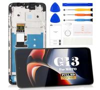 Écran LCD de rechange pour Motorola Moto G13 G23 Écran tactile Digitizer Assemblée Kits de réparation (noir avec cadre)