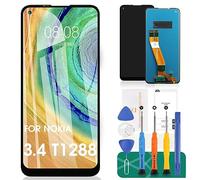 Écran LCD de rechange pour Nokia 5.4/3.4 Écran tactile TA-1333 Digitizer Assemblée Kit de réparation sans cadre (Noir)
