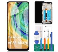 Écran LCD de rechange pour Samsung Galaxy A03s pour écran tactile Samsung A03s A037U avec cadre noir (ne convient pas pour A037A A037W A037G A037F A037M)