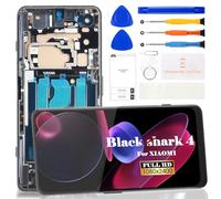 Écran LCD de rechange Shark 4 pour Xiaomi Black Shark PRS-H0 pour écran tactile Xiaomi Black Shark 4 Pro Display Digitizer Assemblée Shark PRS-A0,Shark KSR-A0 Kit de réparation(TFT argenté avec cadre)