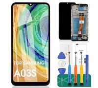 Écran LCD de Rechange SM-A037F pour Samsung Galaxy A03s SM-A037F/DS - Écran Tactile LCD Numériseur Assemblage SM-A037M, Kit de pièces de réparation (Ne Convient Pas à A037U,Noir Original avec Cadre)