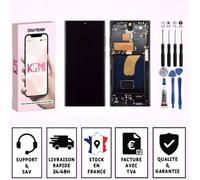 Écran LCD de remplacement - KOMI - Samsung Galaxy S23 Ultra - Châssis intégré - Prêt à installer - Outils inclus - Noir