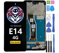 Écran LCD Display Digitizer Tactile pour Motorola Moto E14 avec Cadre Écran Remplacement Assemblé avec Outils